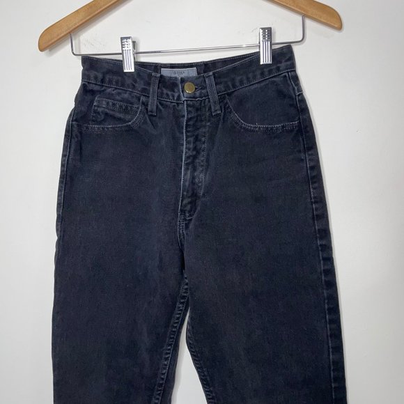 Guess by Georges Marciano Mom Jeans Womens High Rise Black Vintage Size 27 - Picture 9 of 13